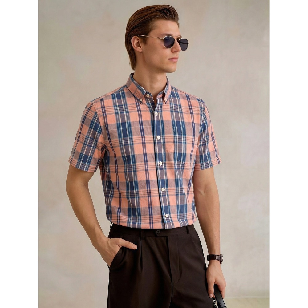 Foundry Comfort Stretch Short Sleeve Button Up Pocket‎ Shirt Men's 2XLT